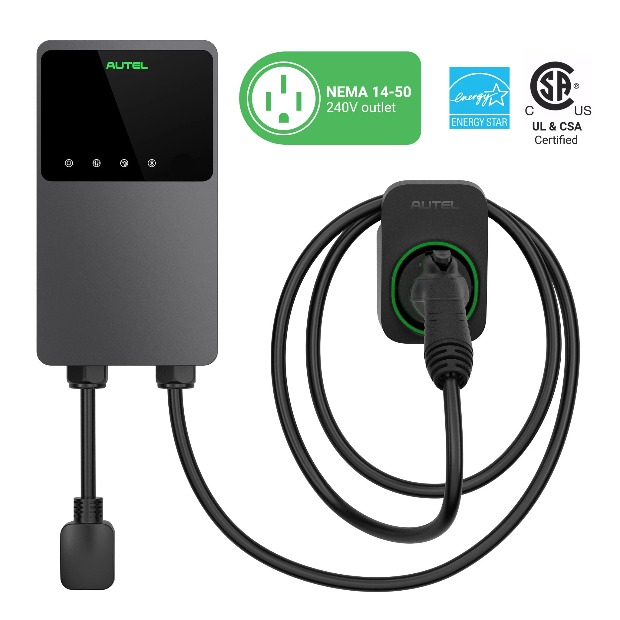 MaxiCharger AC Elite Home 40A - NEMA 14-50 - Portapistola separado